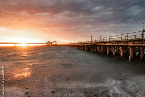 sunset over the Jetty