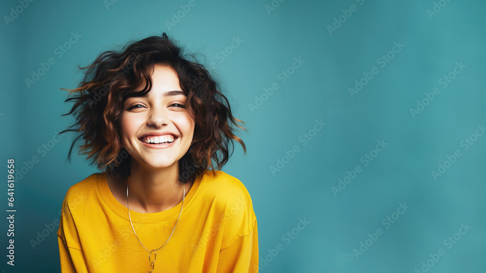 Young Tibetan woman with short brunette hair, has perfect facial skin, cosmetic advertising facial anti age lift products salon care tighten skin Young Tibetan woman with short brunette hair, has perfect facial skin, cosmetic advertising facial anti age lift products salon care tighten skin