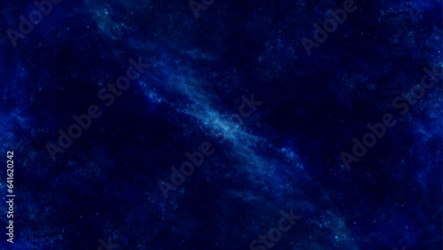 Space background with stars. Dark blue nebula twinkling bright stars. The galaxy of the universe. Watercolor background.