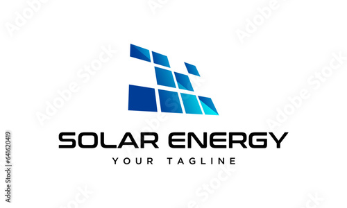 Vector of sun solar energy logo icon vector template