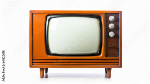 Vintage tv on wooden stand