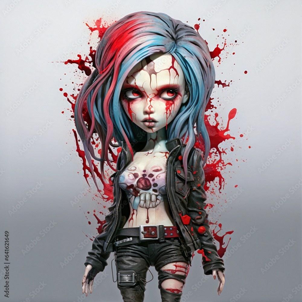 Beautiful girls in zombie-cyborg chic style Beautiful girls in zombie-cyborg chic style