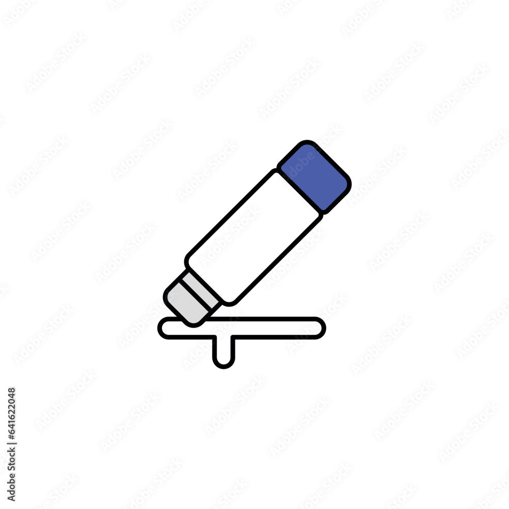 Glue icon design with white background stock illustration Glue icon design with white background stock illustration