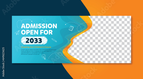 banner template school admission 