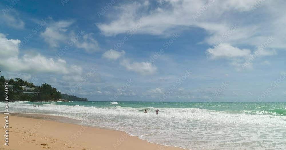 Blue sea white beach turquoise ocean wave coastal in tropical paradise landscape. Beautiful scene seascape marine coastline destinations. Tropical beautiful blue ocean lagoon lake travel summer time. Blue sea white beach turquoise ocean wave coastal in tropical paradise landscape. Beautiful scene seascape marine coastline destinations. Tropical beautiful blue ocean lagoon lake travel summer time.