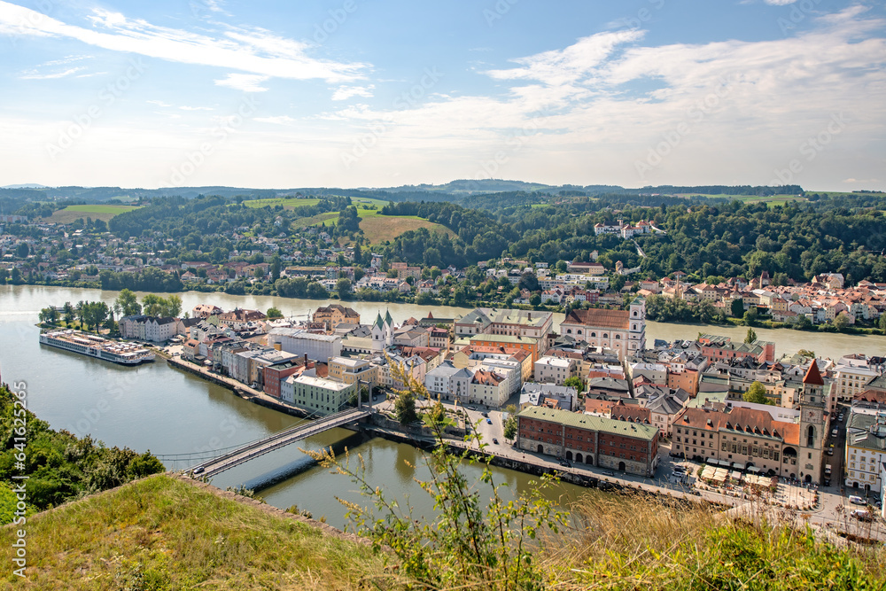 View over Passau, Bavaria, Germany