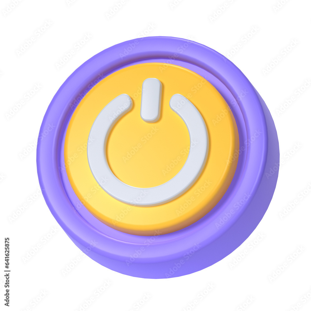 power button 3D Illustration Icon Pack Element power button 3D Illustration Icon Pack Element