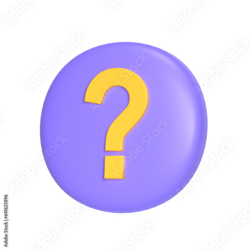 question marks 3D Illustration Icon Pack Element