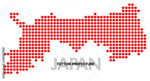鳥取県のドット地図 ドット大