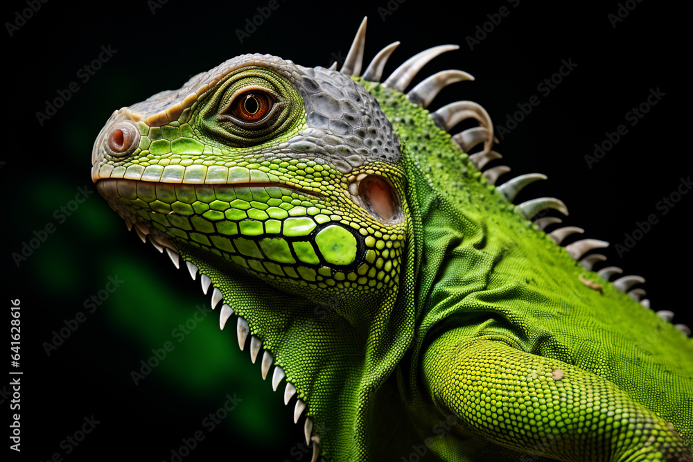 Fototapeta premium green iguana