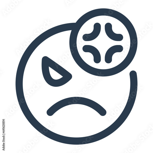 Angry emotion icon
