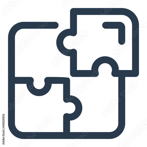 Puzzle mind icon