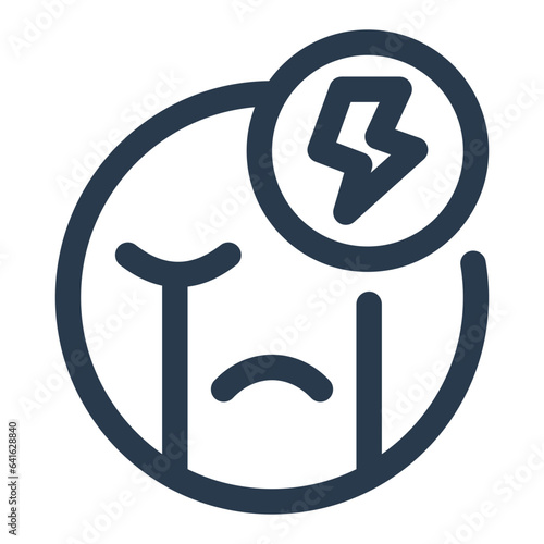 Depression mental health icon