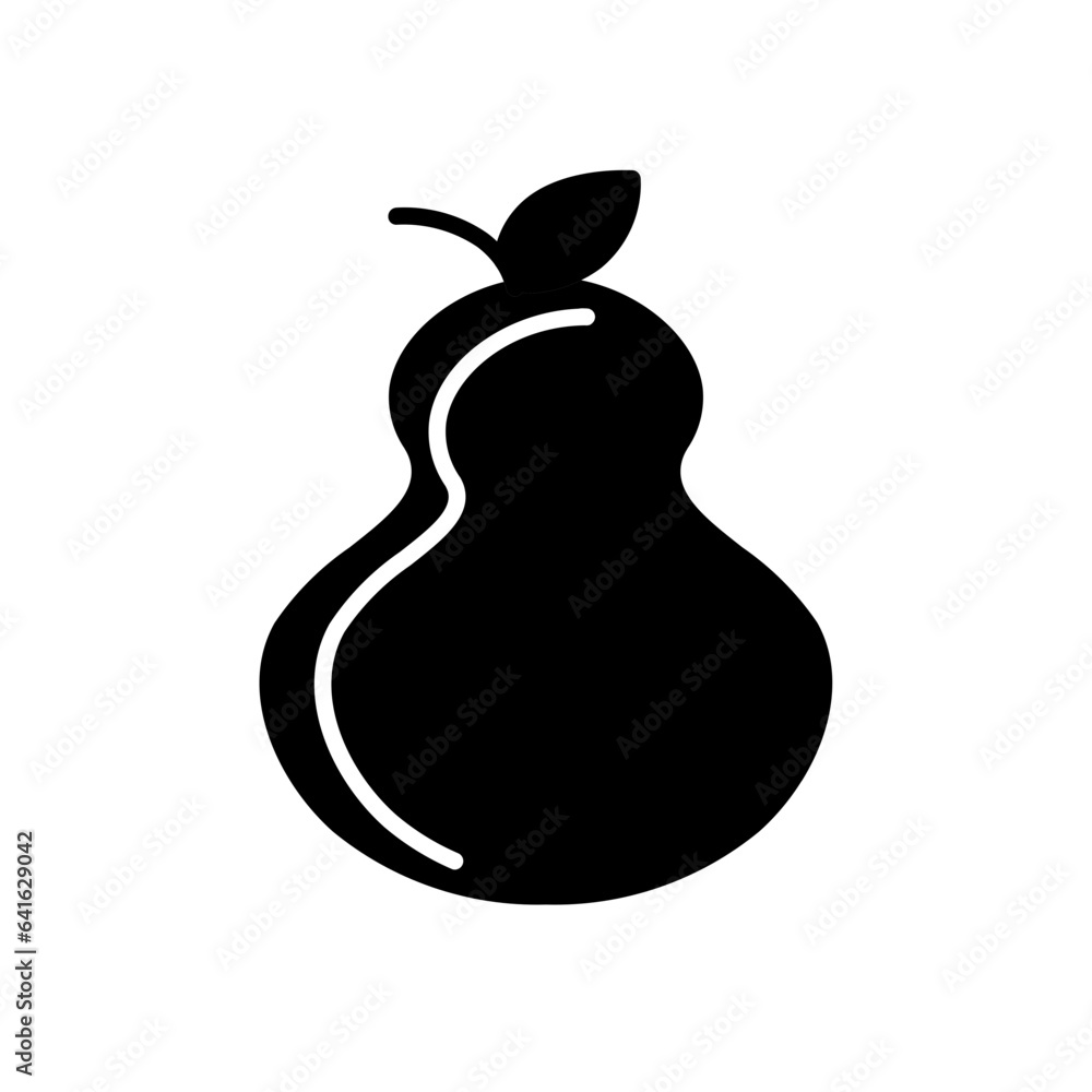 pear glyph icon