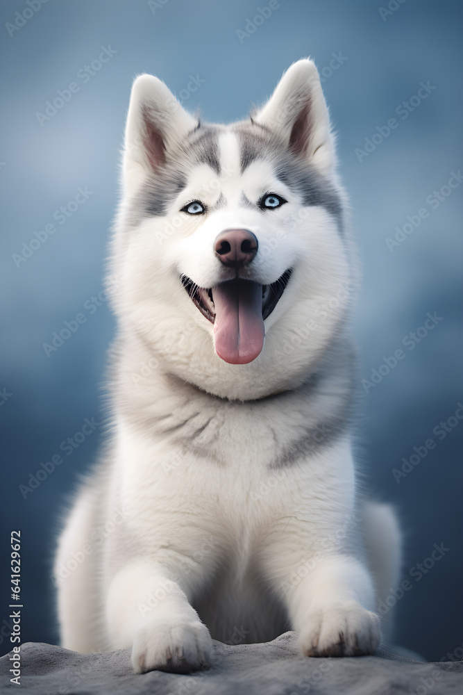 cute Siberian_Husky, puppy, generative ai