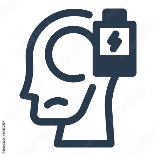 Burn out mental health icon