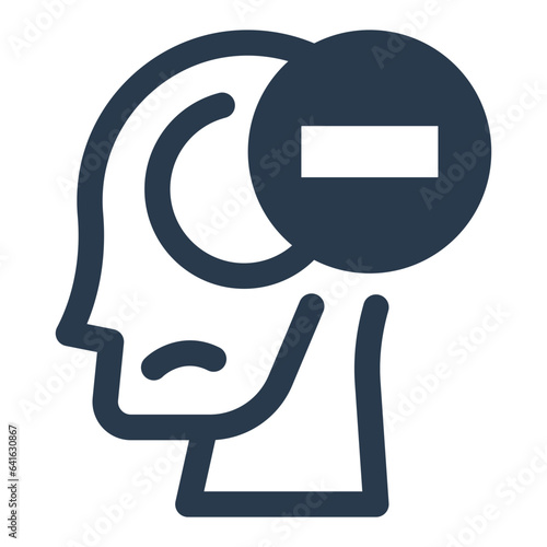 Pessimism emotion icon