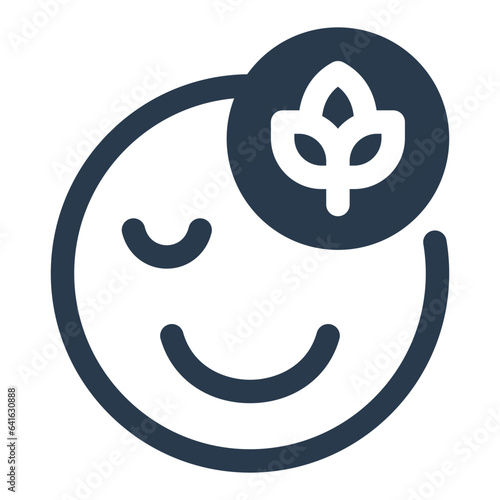 Relaxing wellbeing icon