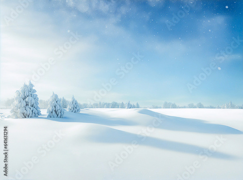 Winter landscape. Bright day, snow, sunny © Maria