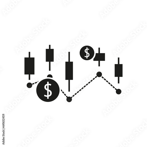 Forex signals icon. Vector illustration. EPS 10.