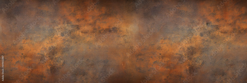 Grunge rusty orange-brown metal coronet steel stone background