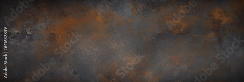 Grunge Rusty Dark Metal Stone Background Texture