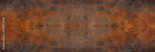 Grunge rusty orange-brown metal coronet steel stone background