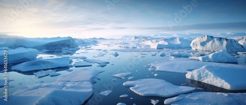 Ice Sheets Melting in the Arctic Ocean or Waters