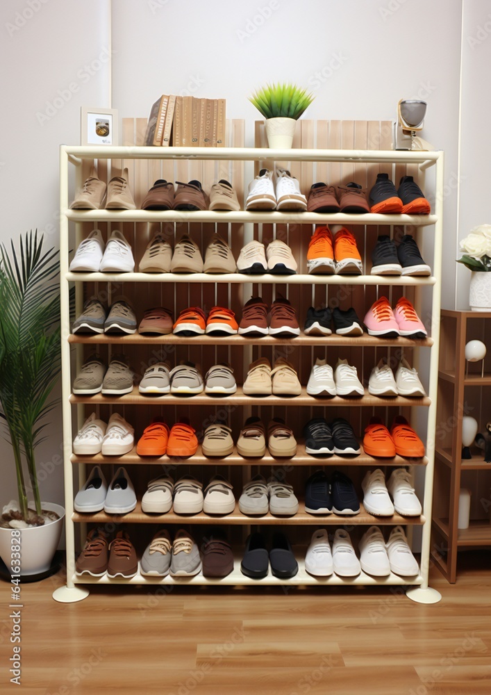Indoor Shoe Rack for Sneaker Lovers' Shoes