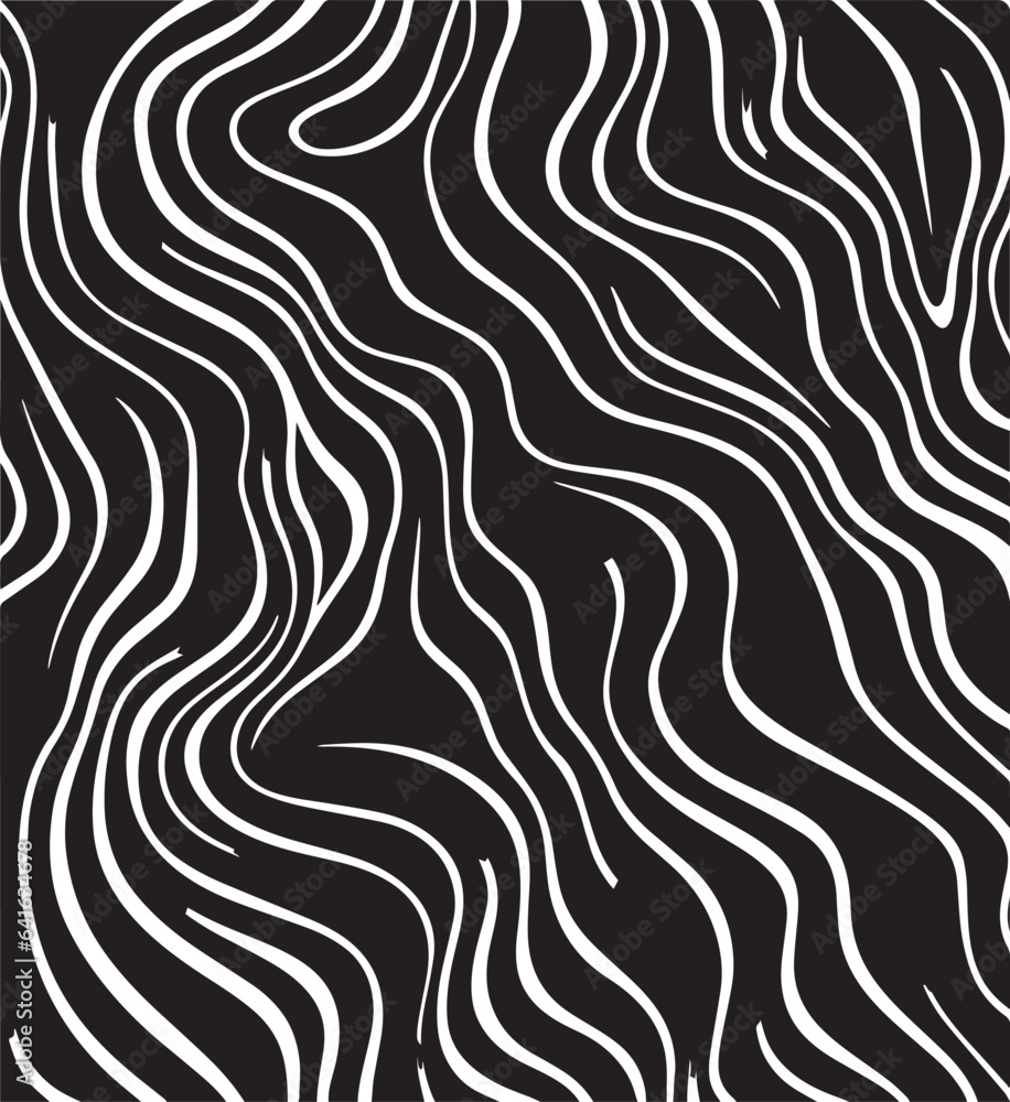 Abstract wave texture, black and white abstract texture, Vector Illustration, SVG