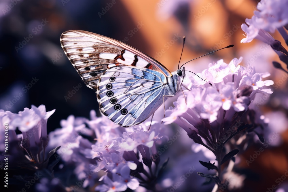 Butterfly Resting on a Flower - Delicate Life - Soft Focus - AI Generated Butterfly Resting on a Flower - Delicate Life - Soft Focus - AI Generated
