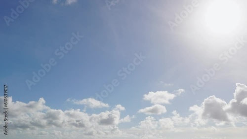 空・青空・雲・タイムラプス