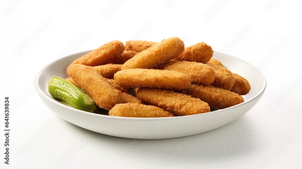 Krokets Dutch snack in a plate