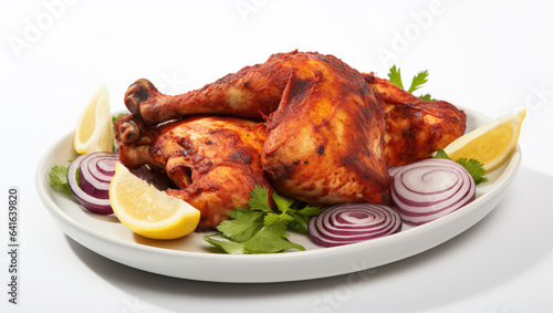 roasted chicken with vegetables, tandoori chicken