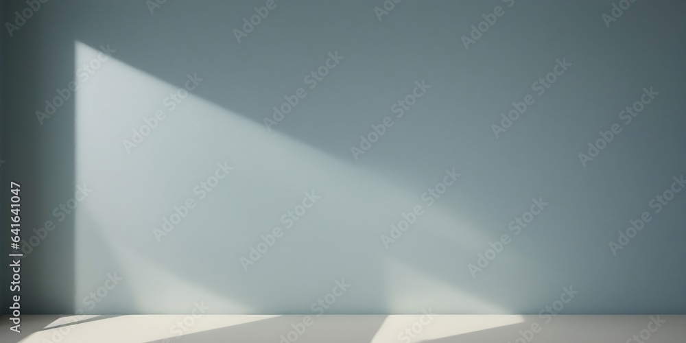 Blue concrete wall with beautiful light and shadow, empty space, copy space, background for product presentation Blue concrete wall with beautiful light and shadow, empty space, copy space, background for product presentation