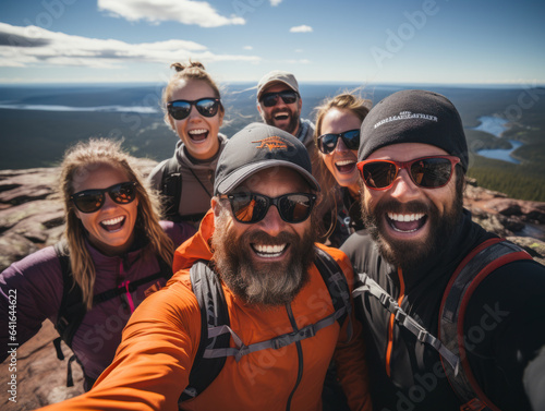 hikers on mountain