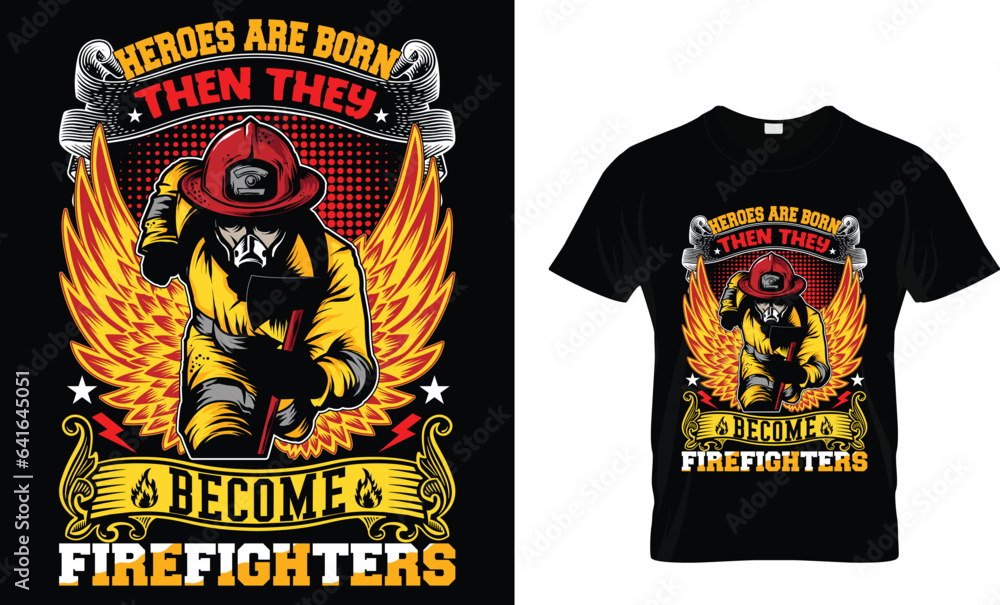 Firefighter T-shirt design