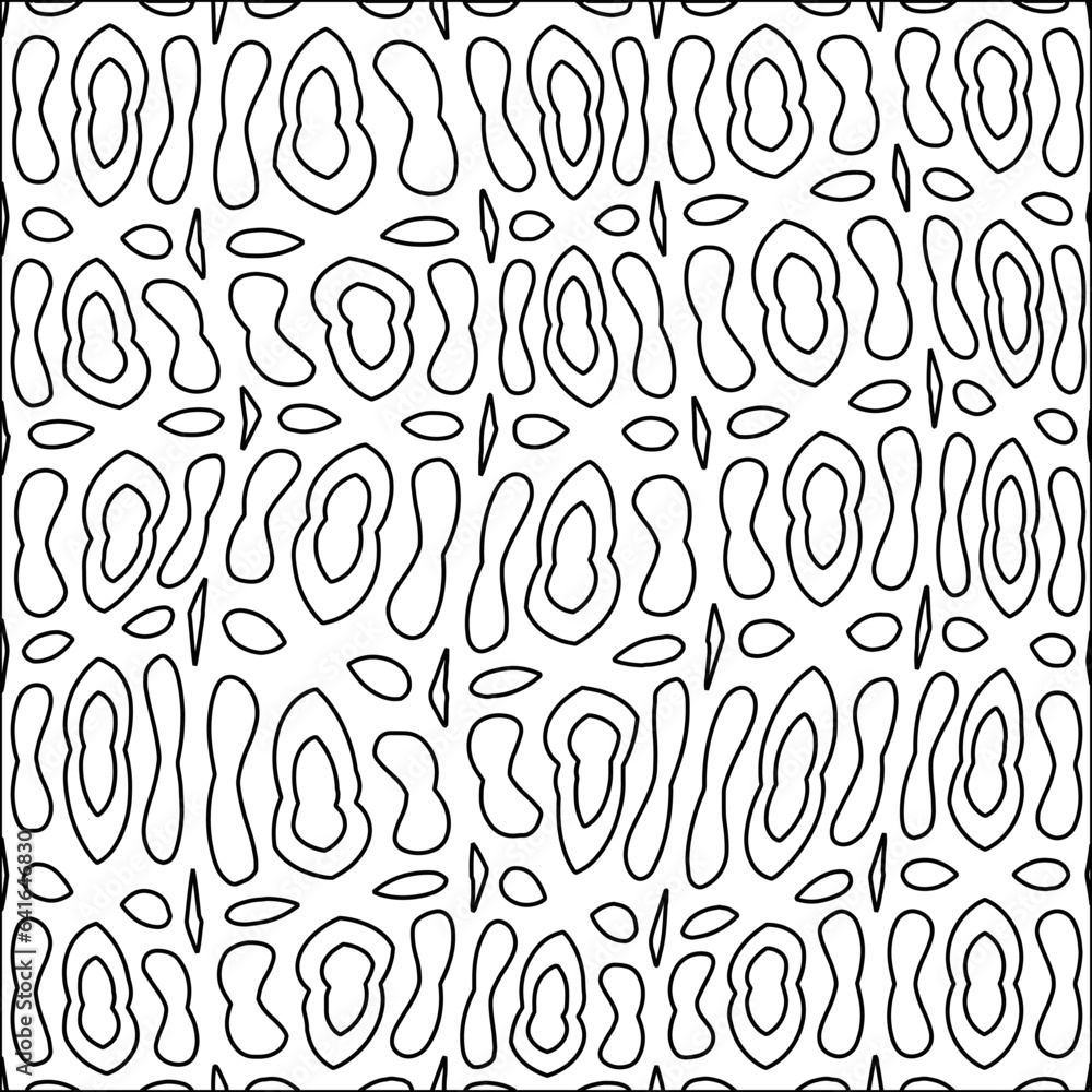 Stylish texture with figures from lines.Abstract black and white pattern for web page, textures, card, poster, fabric, textile. Monochrome graphic repeating design. Stylish texture with figures from lines.Abstract black and white pattern for web page, textures, card, poster, fabric, textile. Monochrome graphic repeating design.