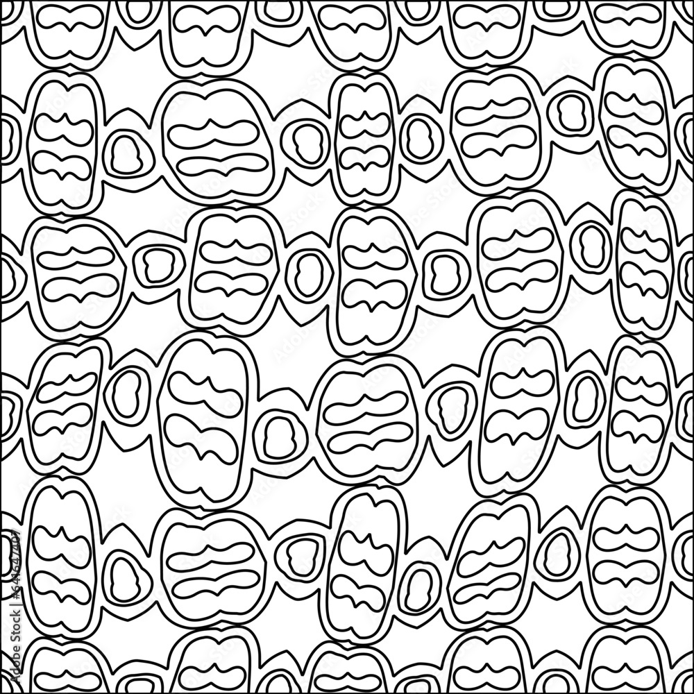 Stylish texture with figures from lines.Abstract black and white pattern for web page, textures, card, poster, fabric, textile. Monochrome graphic repeating design. Stylish texture with figures from lines.Abstract black and white pattern for web page, textures, card, poster, fabric, textile. Monochrome graphic repeating design.