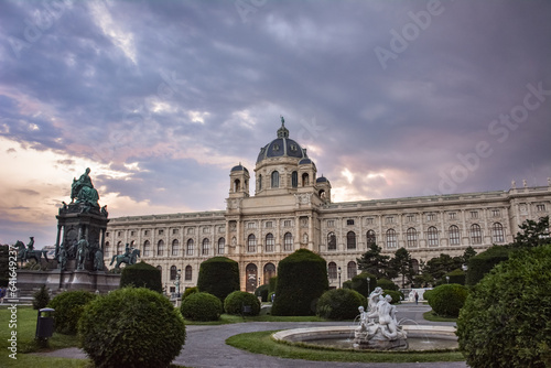 Photography The Kunsthistorisches Museum in  Maria-Theresien-Platz at Dusk - Vienna, Austria