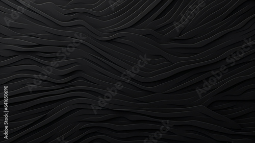 random subtle gray patterns in a black background line art style - Generative AI