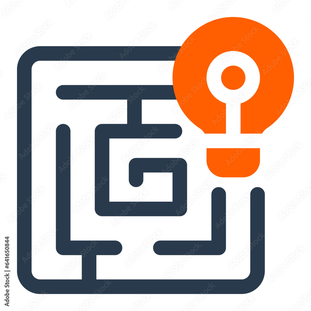 Maze psychology icon Maze psychology icon