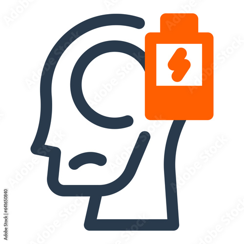 Burn out mental health icon