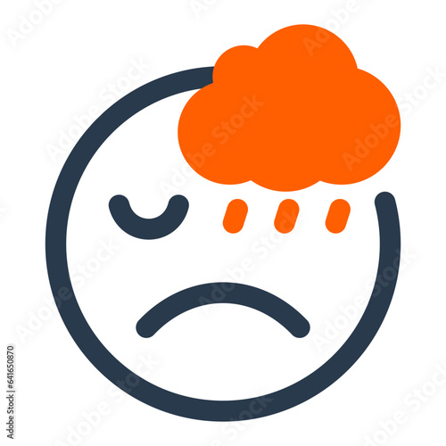 Loneliness emotion icon