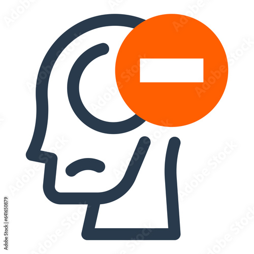 Pessimism emotion icon