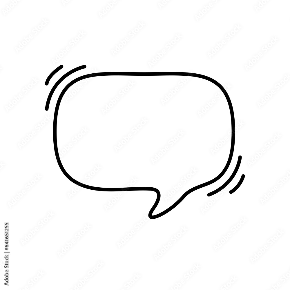 Hand drawn text box. Cute cartoon style talking dialogue. Hand drawn text box. Cute cartoon style talking dialogue.