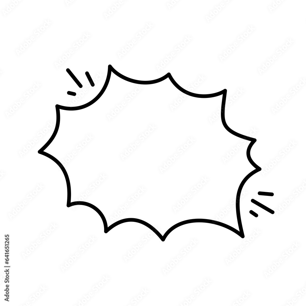 Hand drawn text box. Cute cartoon style talking dialogue. Hand drawn text box. Cute cartoon style talking dialogue.