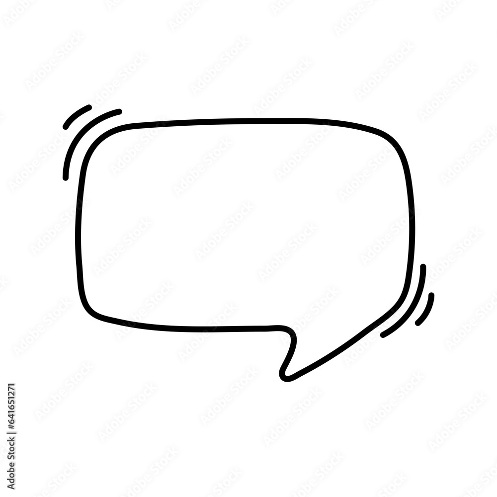 Hand drawn text box. Cute cartoon style talking dialogue. Hand drawn text box. Cute cartoon style talking dialogue.