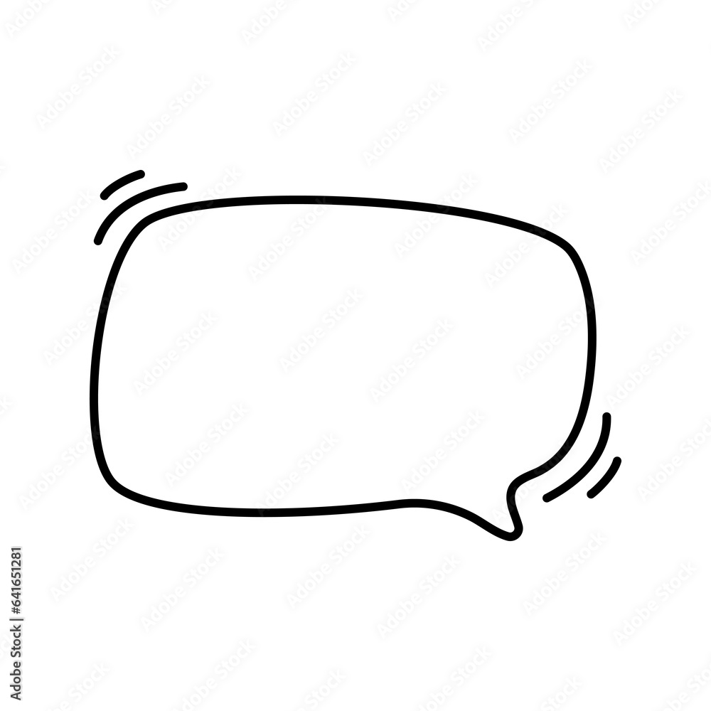 Hand drawn text box. Cute cartoon style talking dialogue. Hand drawn text box. Cute cartoon style talking dialogue.