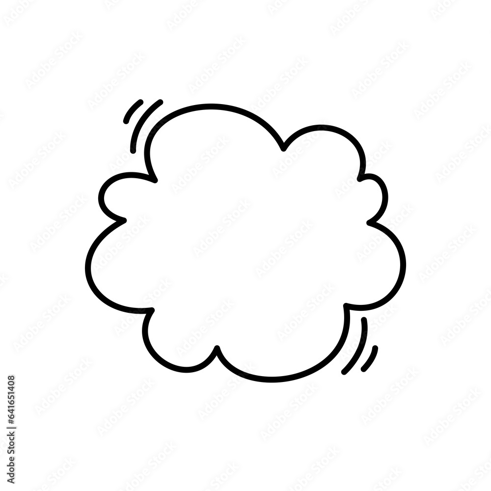 Hand drawn text box. Cute cartoon style talking dialogue. Hand drawn text box. Cute cartoon style talking dialogue.